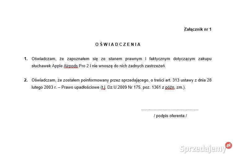 Słuchawki Apple Airpods Pro 2 śląskie Katowice