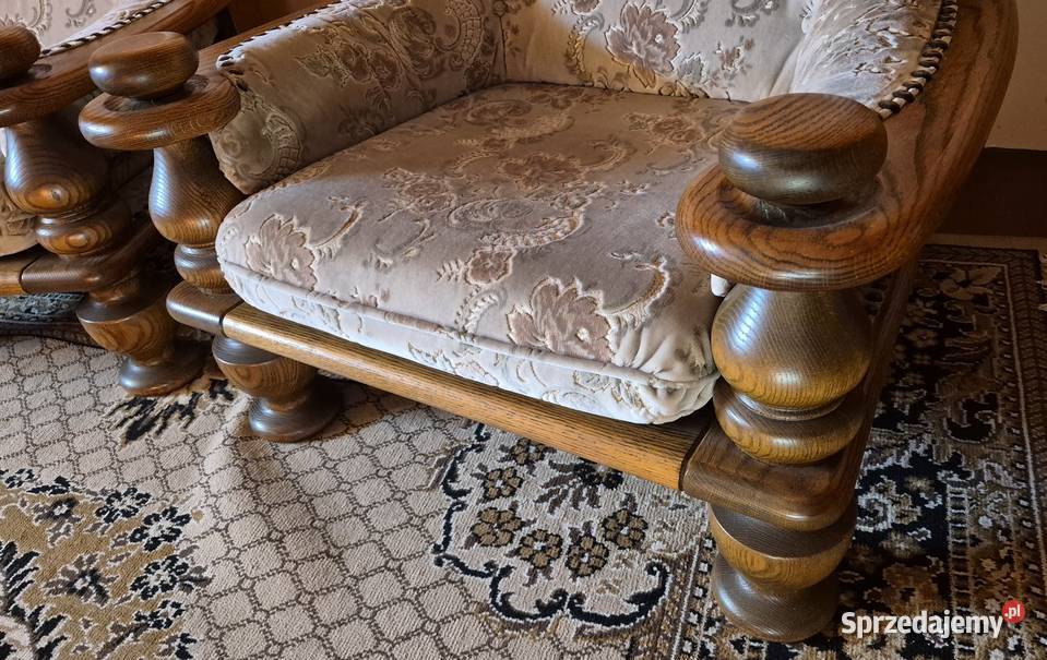 Sofa fotele elegancki komplet mebli Sypniewo sprzedam