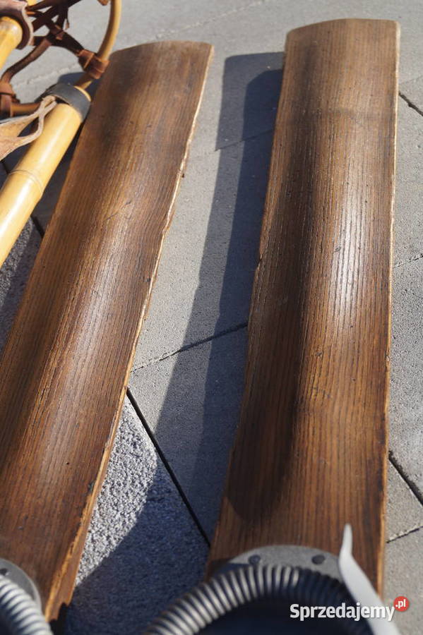 Stare narty jesionowe 180 Neumann kijki Pozostałe Pruchnik