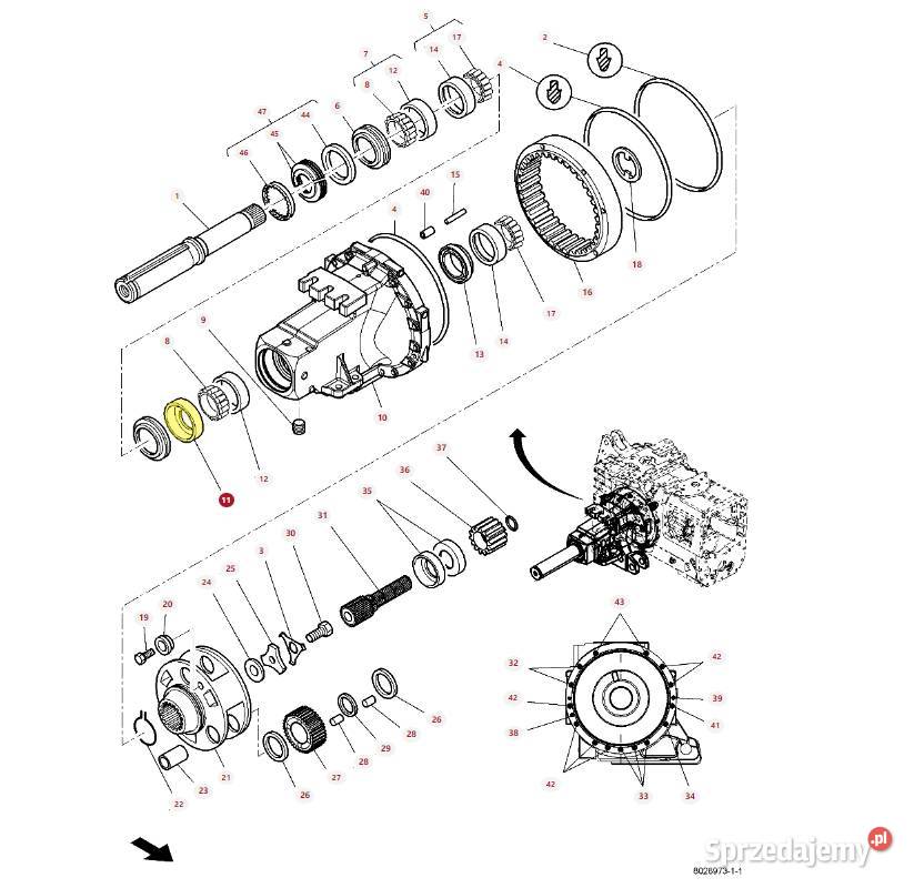 Osłona przeciwpyłowa obudowy osi tylnej Massey podlaskie Białystok