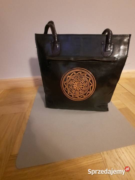 Czarna torebka z wzorem Mandala Wrocław sprzedam