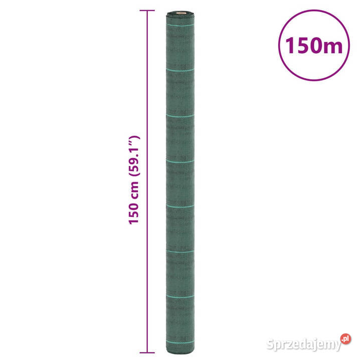 Agrowłóknina antychwastowa zielona 15x150 m PP Warszawa