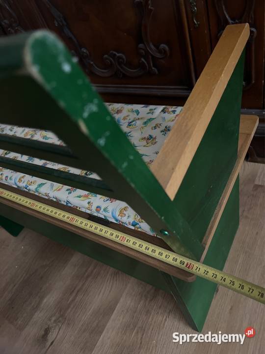 Stara drewniana ławka dzieci Vintage Bystrzyca Kłodzka