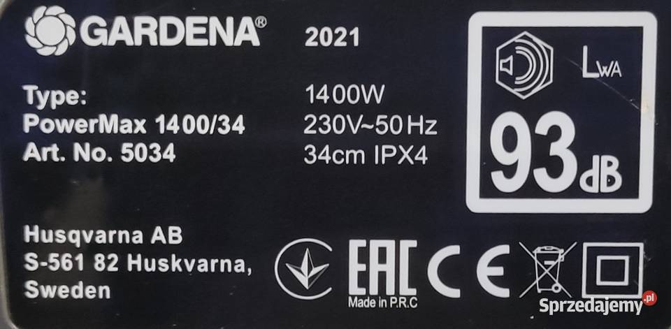 Kosiarka elektryczna Gardena PowerMax 1400