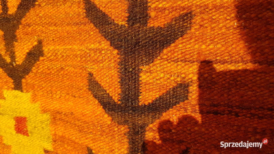 Duży kilim wełniany cepelia prl