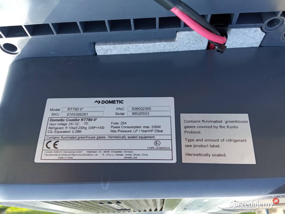 Klimatyzacja dachowa postojowa dometic rt780 Pajęczno