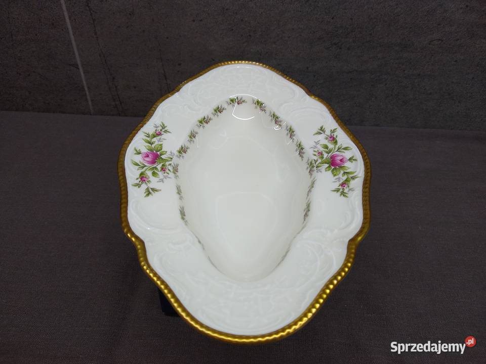 Półmisek śledziówka Rosenthal Sanssouci Moosrose Porcelana i szkło