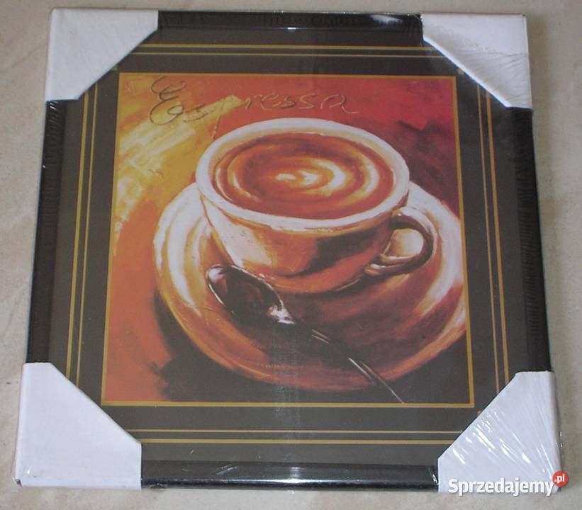 Obraz obrazek reprodukcja szkłem KAWA 20 x 20 Dekoracje i ozdoby małopolskie Kraków