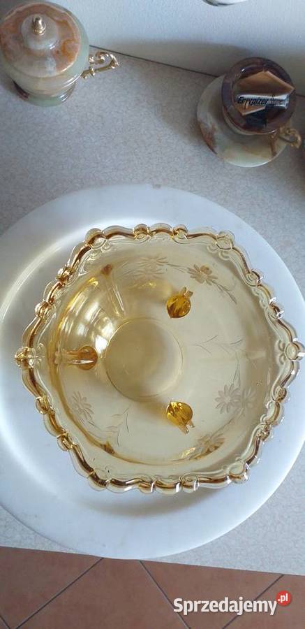 Żardiniera Bombonierka MisaPatera Antyk Szkło mazowieckie