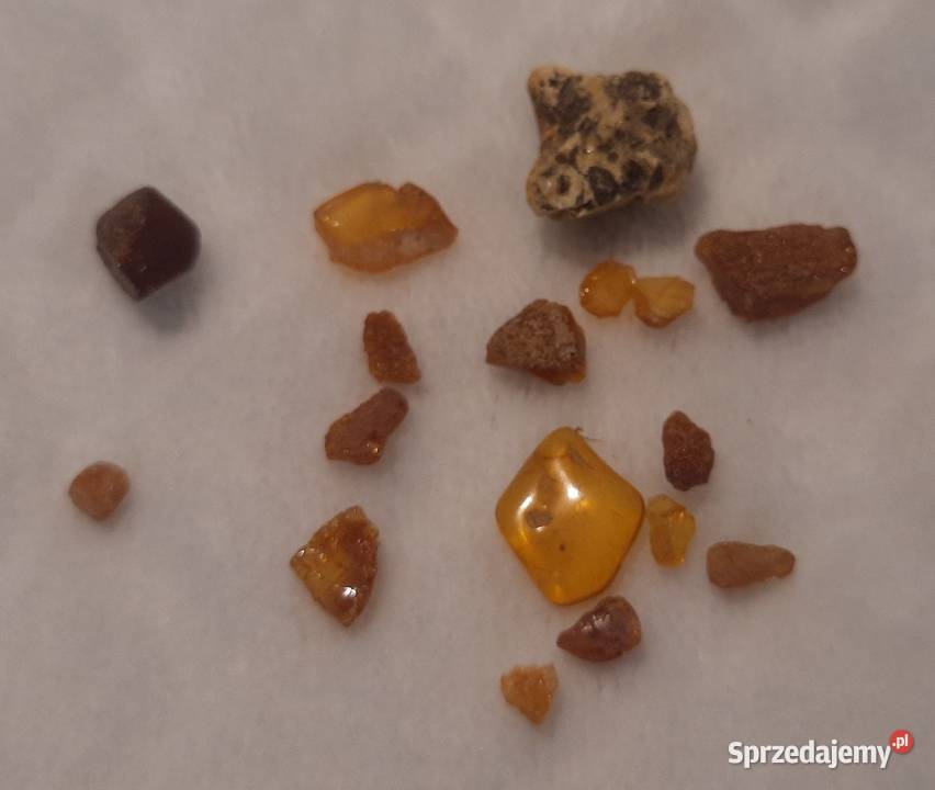 Zestaw bursztynów 15 17 Kreatywne śląskie sprzedam