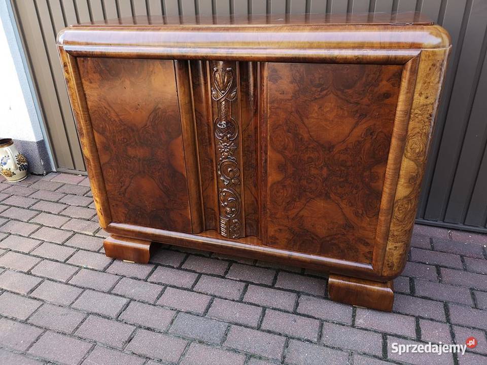 Komoda Pomocnik ARTDECO Orzech Stara Antyk Swarzędz