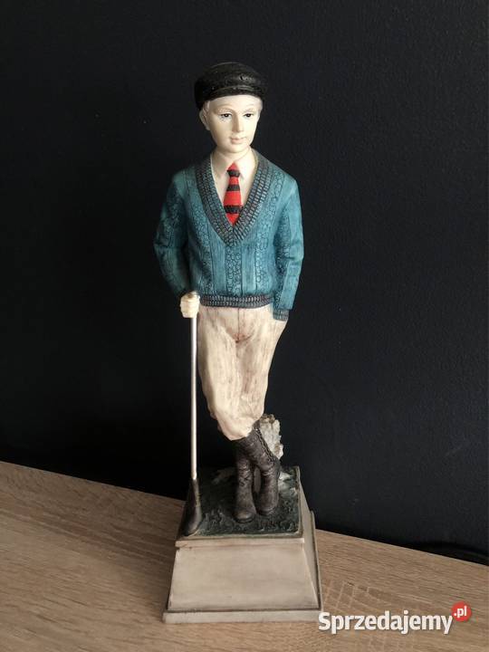 Figurka Crosa mężczyzna w stylu golfowym z lat kujawsko-pomorskie Inowrocław