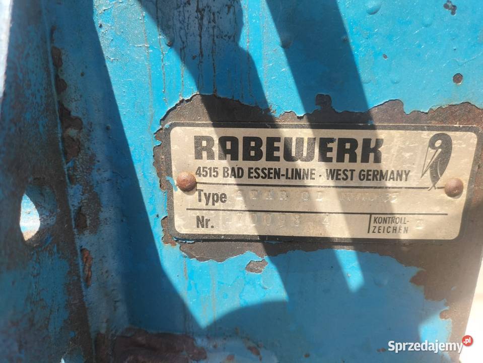 Pług obrotowy Rabewerk 4 skibowy ażurowy Pługi świętokrzyskie Busko-Zdrój