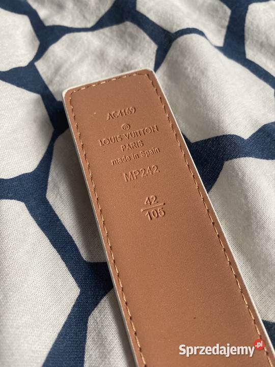 Pasek Louis Vuitton biały Moda i Styl