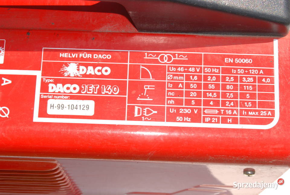 Spawarka elektrodowa transformatorowa Daco Jet Cieszyn