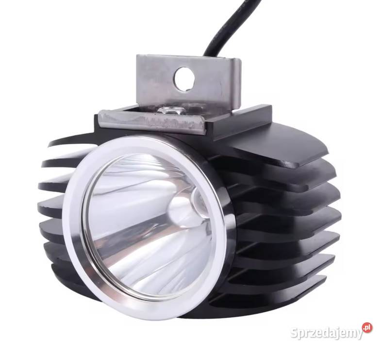 Halogeny motocyklowe LED czarne uniwersalne