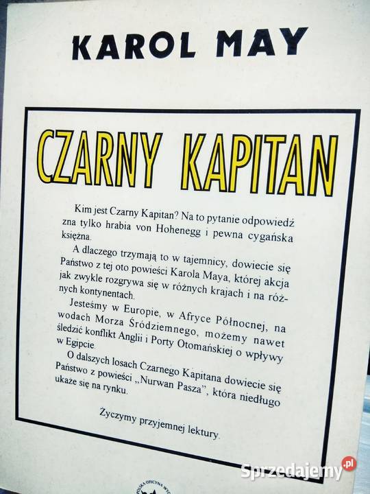 May Czarny kapitan unikatowe książki antykwariat