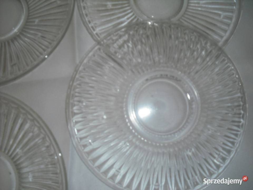 Talerzyki deserowe szklane NOWE mazowieckie Warszawa sprzedam