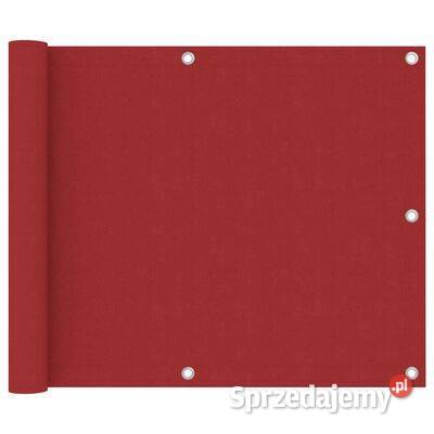 vidaXL Parawan balkonowy czerwony 75x500 tkanina Warszawa sprzedam