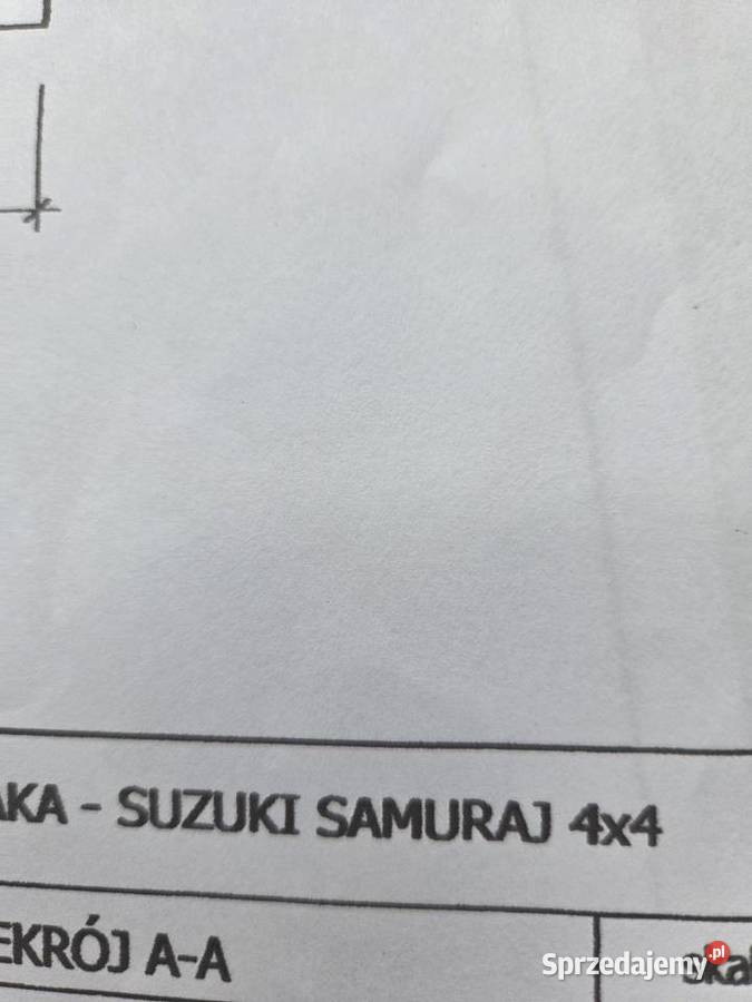 Projekt zderzaka stalowego off road suzuki Wadowice