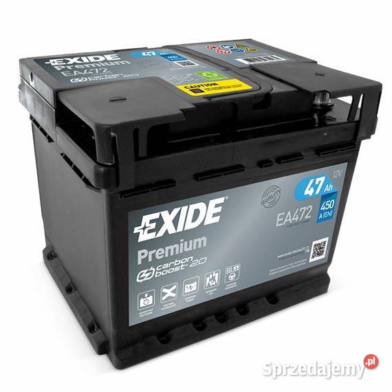 Akumulator Exide Premium 47Ah 450A EA472 PRAWY osobowe Katowice