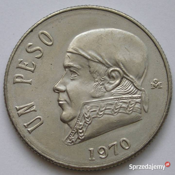 MEKSYK 1 PESO 1970 HIDALGO Numizmatyka Łódź