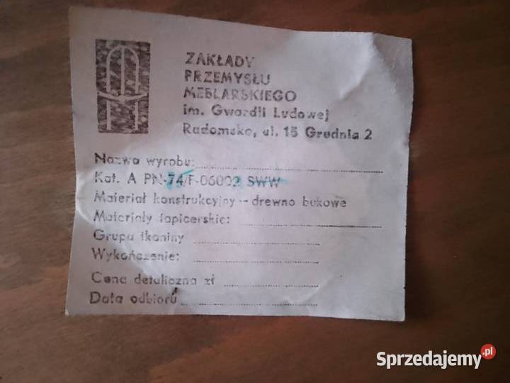 Krzesła drewniane pokojowe salonowe 6 design łódzkie