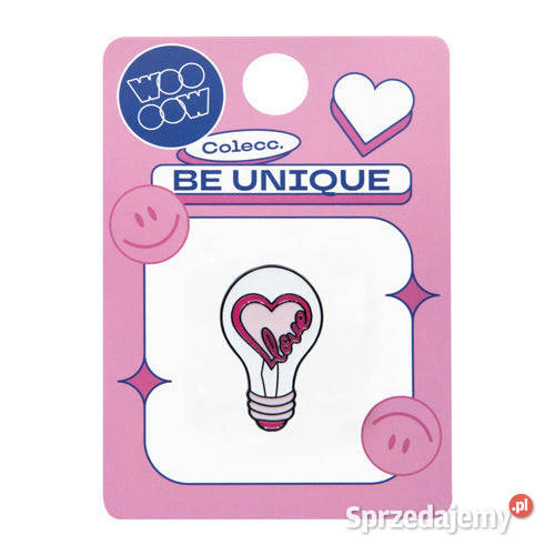Pin Przypinka love żarówka bulb light lightbulb Warszawa