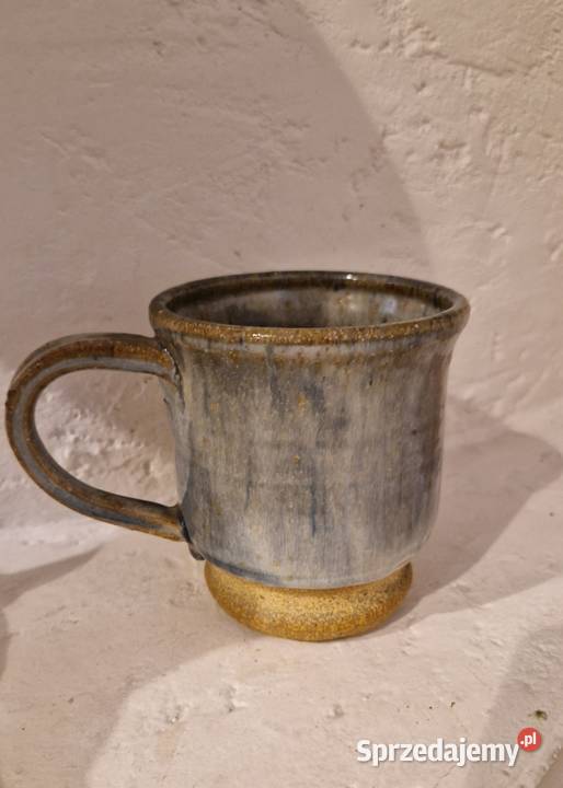 KUBEK niebiesko szary provensalski ceramika niebieski Kubki Lublin sprzedam