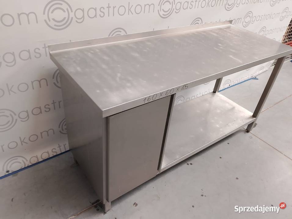 Stół z półką i szafkąL 160x60x85 Wrocław