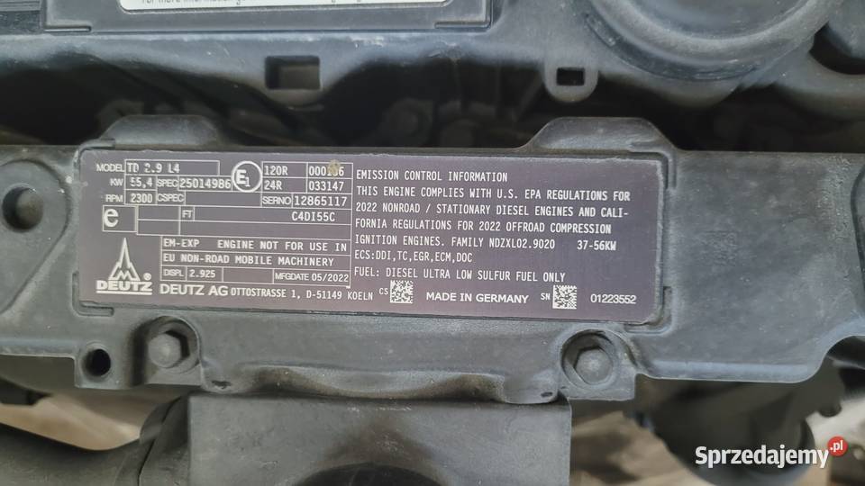 Silnik Deutz TD 29 L4 nowy 75 Silnik i osprzęt Zaklików