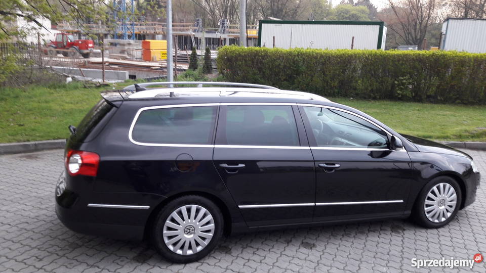 Volkswagen Passat 2008r B6 Kombiczarny NAVIDVD tempomat Samochody osobowe Łódź