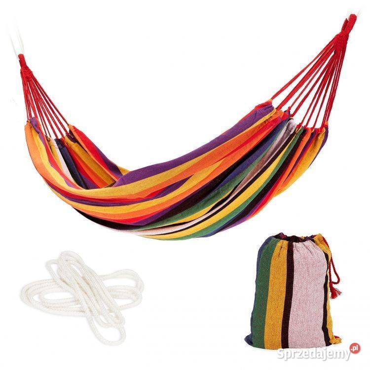 Hamak ogrodowy dwuosobowy huśtawka z pokrowcem Meble ogrodowe Bielsk Podlaski