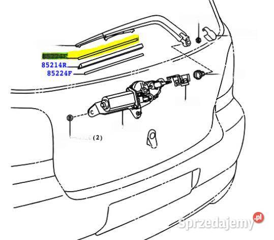 TOYOTA Yaris Usztywnienie wycieraczki 8522452020 osobowe Kąty Wrocławskie
