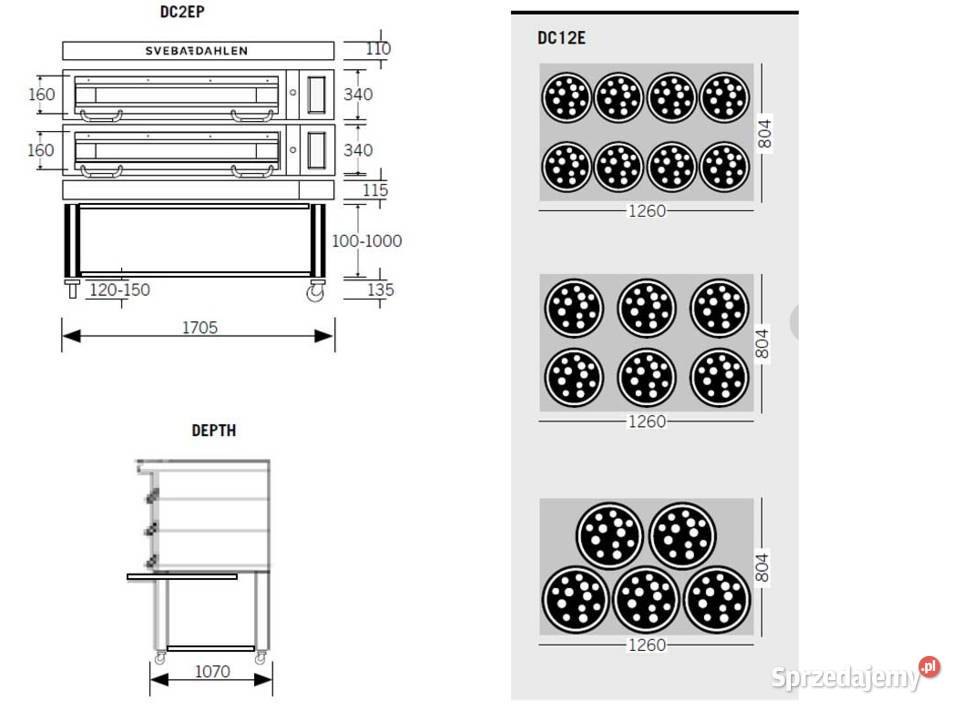 Piec do pizzy Sveba Dahlen używany Biznes i Przemysł zachodniopomorskie Mielno sprzedam