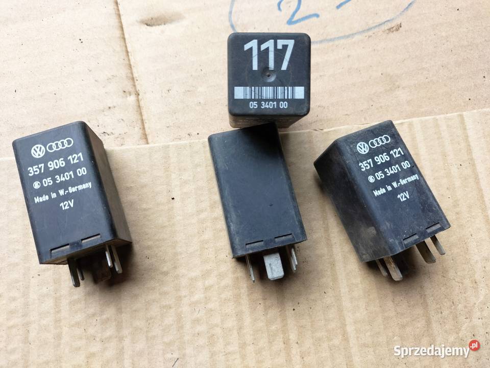 PRZEKAŹNIK 117 357906121 12V AUDI VW SEAT Części samochodowe Kamień-Kolonia