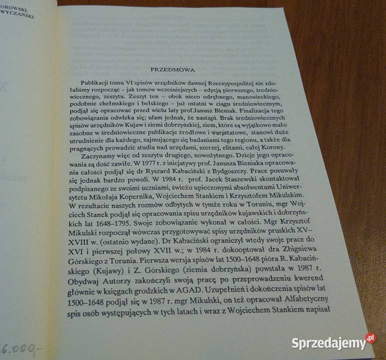Urzędnicy kujawscy i dobrzyńscy XVIXVIII spisy Gdańsk