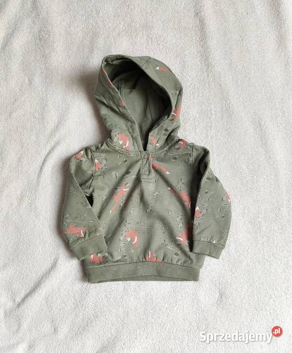 Bluza Lupilu 62 68 bawełna zielona lisy lis Szczecin
