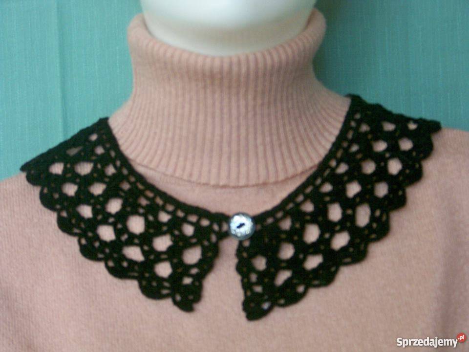 Kołnierzyk Barbara rękodzieło na szydełku Galanteria i dodatki Pawłowice
