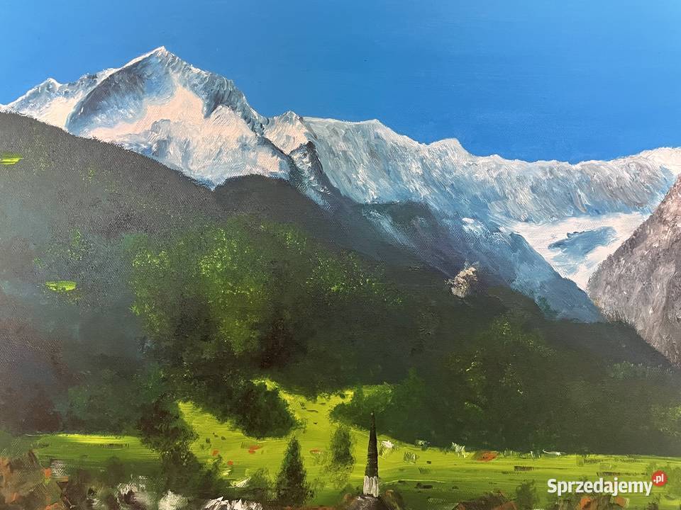 Obraz olejny Alpy Zugspitze Gliwice
