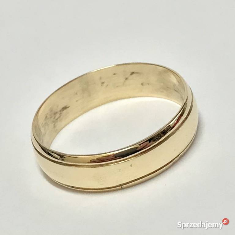 Złota OBRĄCZKA męska ŚLUBNA 585 14K ORYGINALNA złote Warszawa