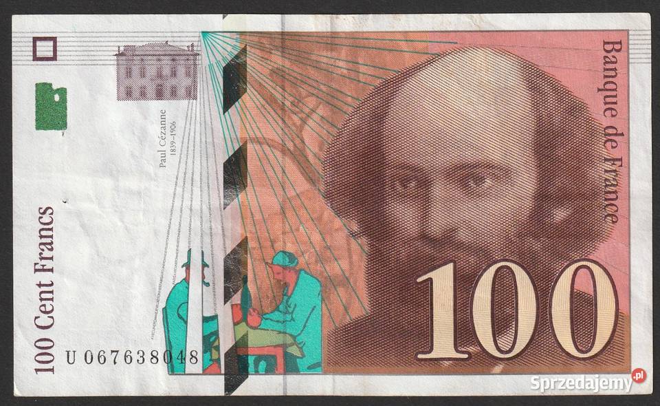 FRANCJA 100 FRANKÓW 1998 CEZANNE Kolekcje Łódź