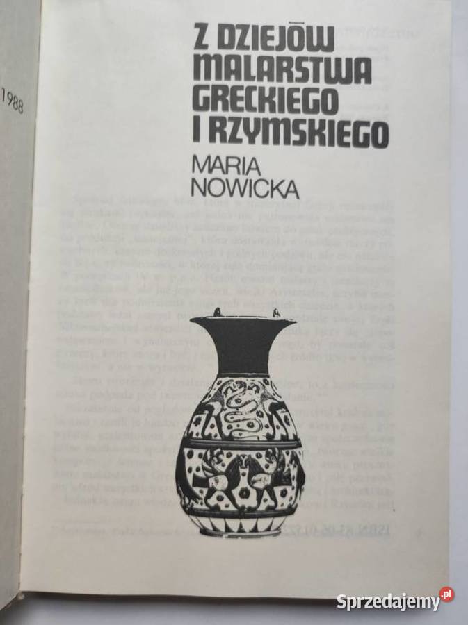 Z dziejów malarstwa greckiego i rzymskiego Maria Kultura i Rozrywka Kielce