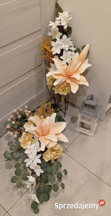 Kompozycja nagrobna kwiaty na pomnik komplet na Bydgoszcz sprzedam