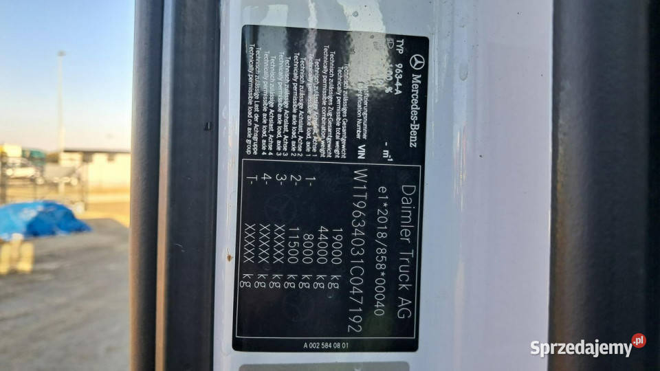 Mercedes Actros dolnośląskie Komorniki