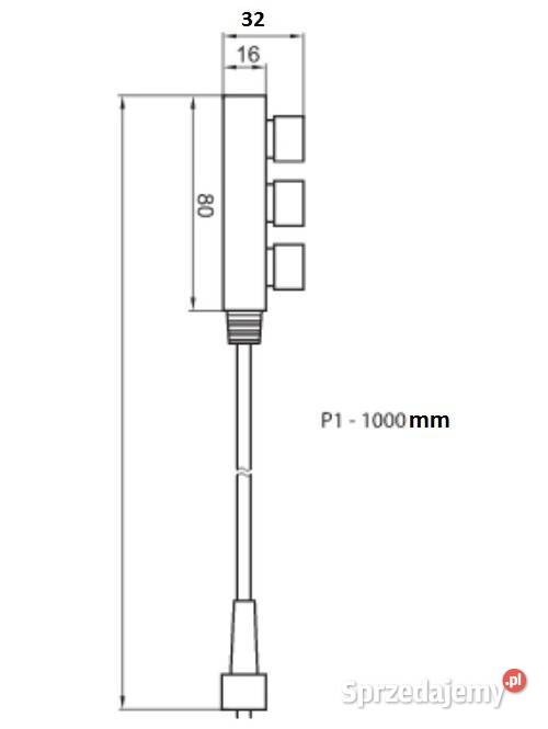 Trójnik pompy fontanny zasilacza 1m hermetyczny