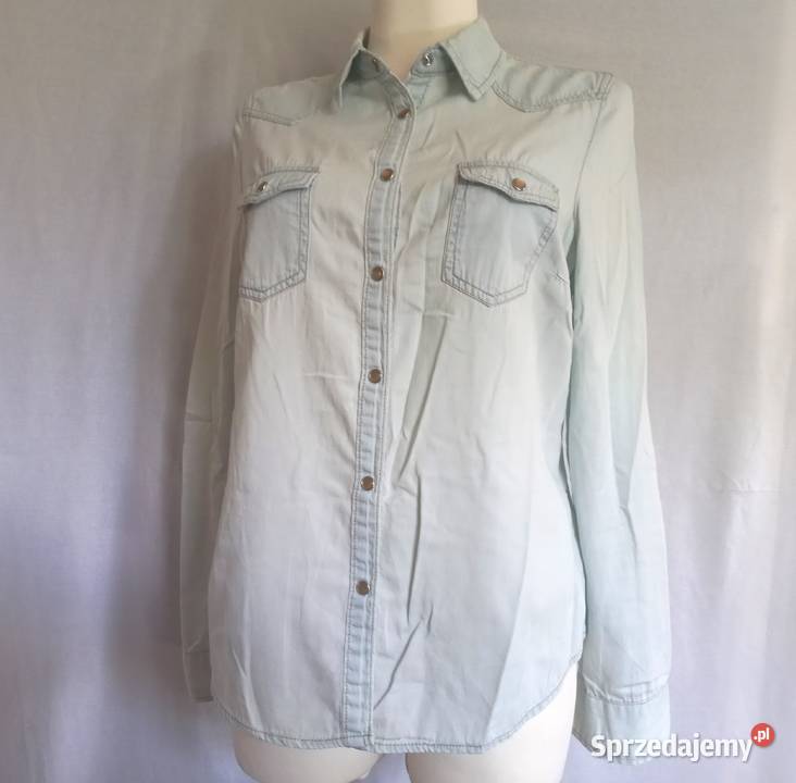 Koszula damska Jeans jasny cienki r 38 bawełna Rozmiar 38(M) Białystok
