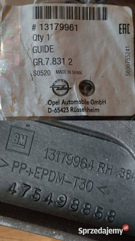OPEL CORSA D 07 ŚLIZG MOCOWANIE ZDERZAKA PRAWY osobowe wielkopolskie Pleszew