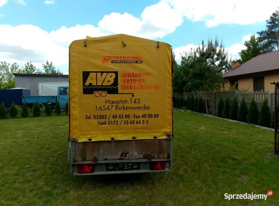 Stelaż z plandeka do przyczepki samochodowej Kalisz