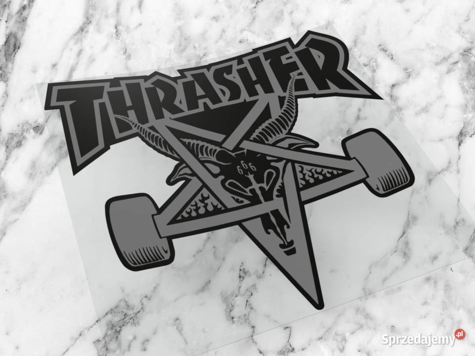 Naklejka THRASHER 6 x 54 skate swag supreme 4 naklejki Choroszcz sprzedam